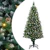 vidaXL Artificial Christmas Tree Green 70.9" PVC and Steel and Plastic