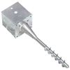 vidaXL Ground Spikes 2 pcs Silver 5.5x5.5x22.8" Galvanised Steel