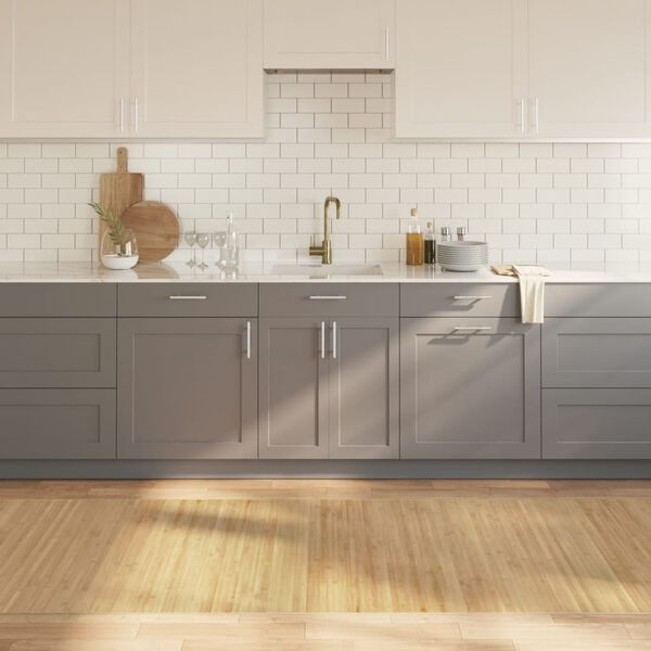 vidaXL Rug Light Natural Bamboo, Polypropylene 39.4 x 393.7 in