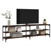 vidaXL TV Cabinet Brown Oak Engineered wood, metal Large TV Cabinet