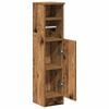 vidaXL Bathroom Cabinet Old wood Engineered wood Slim, Tall