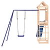 vidaXL Outdoor Playset Blue, Natural Solid pine wood, Polypropylene, Metal