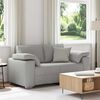 vidaXL Sofa Cloud Grey 62.99 x 30.31 x 32.28 in Fabric