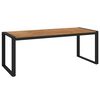 vidaXL Garden Table Brown and Black