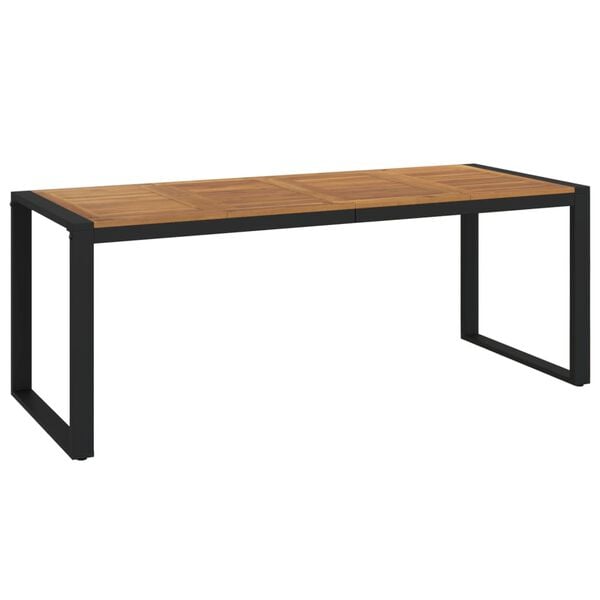 vidaXL Garden Table Brown and Black