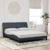 vidaXL Bed Frame Dark Grey