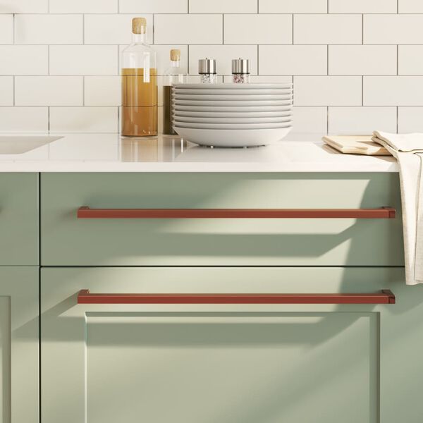 vidaXL Cabinet Handle Set of 20 Bronze Stainless Steel 18.9 in Durable