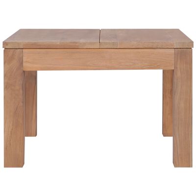 vidaXL Coffee Table Solid Teak Wood with Natural Finish 23.6"x23.6"x15.7"