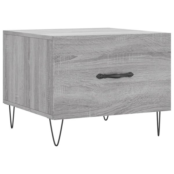 vidaXL Coffee Table Grey Sonoma Engineered wood, Iron Small Coffee Table