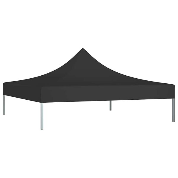vidaXL Party Tent Roof 9.8'x9.8' Black 0.9 oz/ft&sup2;