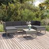 vidaXL Garden Lounge Set Grey, anthracite