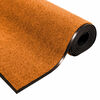 vidaXL Doormat Other Orange and Black 47.2" x 118.1" Polyamide and PVC