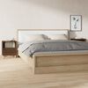 vidaXL Bedside Cabinet Set of 2 Brown oak
