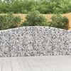 vidaXL Gabion Basket Set of 2 Silver Galvanized iron
