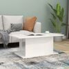 vidaXL Coffee Table High gloss white Engineered wood 40.2 x 21.9 x 15.7 in