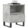 vidaXL Nightstand Set of 2 Concrete Grey Engineered Wood, Metal
