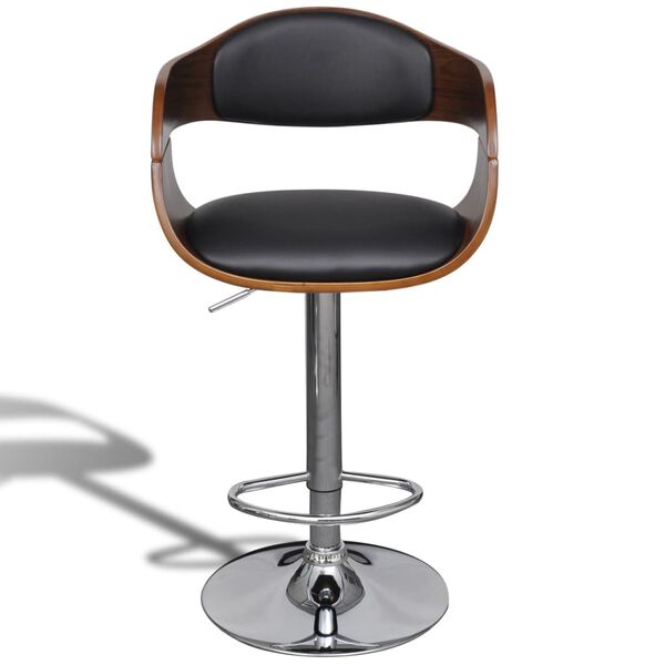 vidaXL Bar Stool Black and Brown