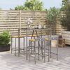 vidaXL Garden Bar Set Grey
