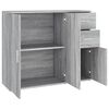 vidaXL Sideboard Grey Sonoma Engineered Wood Sideboard Rectangular