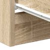 vidaXL Bedside Cabinet Sonoma Oak Engineered Wood Smooth Sliding