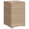 vidaXL Propane Tank Cover Table Beige PE rattan, powder-coated steel