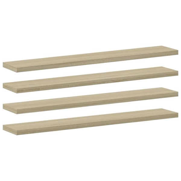 vidaXL Shelf Set of 8 Sonoma Oak Engineered Wood Small Simple