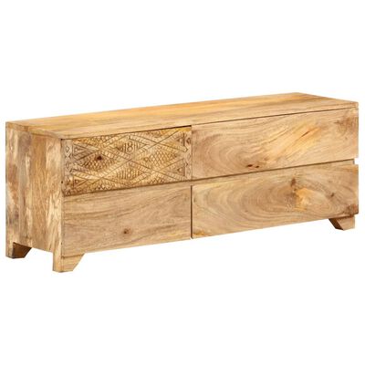 vidaXL TV Stand Solid Wood Mango 43.3"x11.8"x15.7"