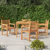 vidaXL Garden Dining Set Teak Solid teak wood 5-Piece Set