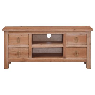 vidaXL TV Cabinet 39.4"x11.8"x17.7" Solid Mahogany Wood