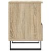 vidaXL Bedside Cabinet Set of 2 Sonoma oak Engineered wood Compact