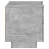vidaXL Bedside Cabinet Concrete grey Engineered wood Medium