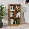 vidaXL Book Cabinet Smoked oak Engineered wood 23.6 x 9.4 x 42.9 in
