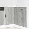 vidaXL Sink Base Cabinet Grey Sonoma Engineered Wood Standard