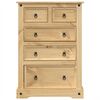 vidaXL Chest Of Drawers Honey Wax