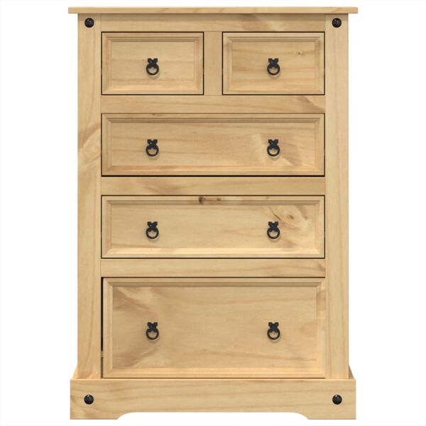vidaXL Chest Of Drawers Honey Wax