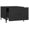 vidaXL Coffee Table Set of 2 Black Engineered wood, Metal Medium
