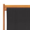 vidaXL Folding Beach Chair Set of 2 Black