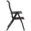 vidaXL Garden Chair Set of 8 Brown PE rattan, powder-coated steel Medium
