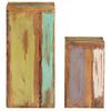 vidaXL Plant Stand Set of 2 Multicolored Solid Reclaimed Wood Large