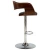 vidaXL Bar Chair Set of 2 Gray and brown