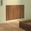 vidaXL Bed Headboard Brown oak Engineered wood 47.2 x 0.6 x 31.5 in