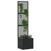 vidaXL Planter Black 35 x 30 x 135 cm Metal