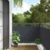 vidaXL Balcony Privacy Screen Anthracite 157.5x29.5" PVC