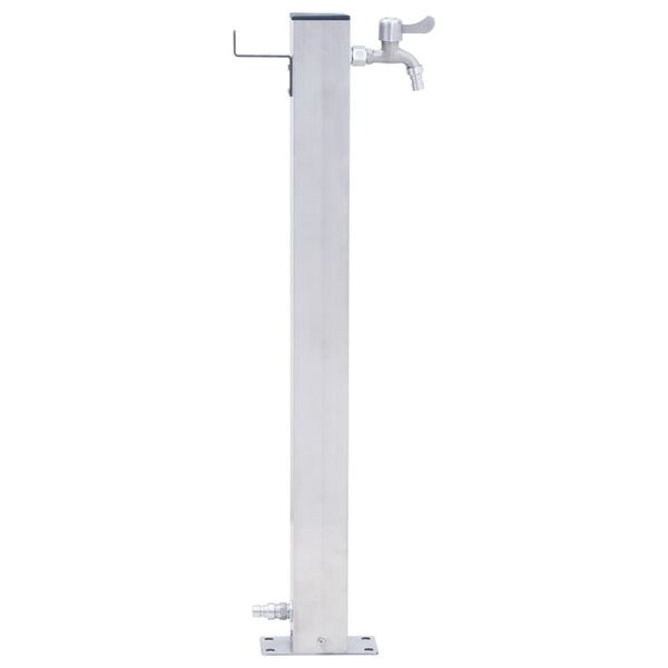 vidaXL Water Column Silver Stainless steel, Polypropylene Large Durable