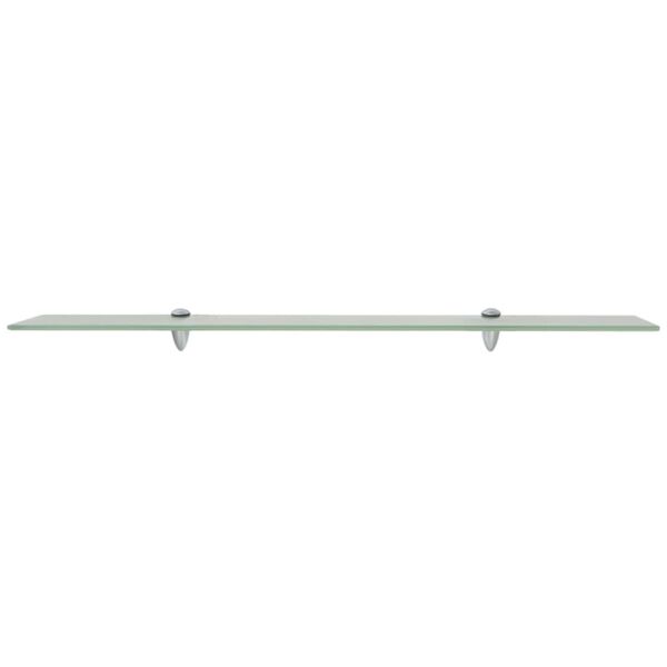 vidaXL Floating Shelf Frosted Tempered safety glass 35.4 x 3.9 in