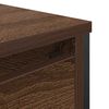 vidaXL Bathroom Sink Cabinet Brown Oak Engineered wood, Steel Medium