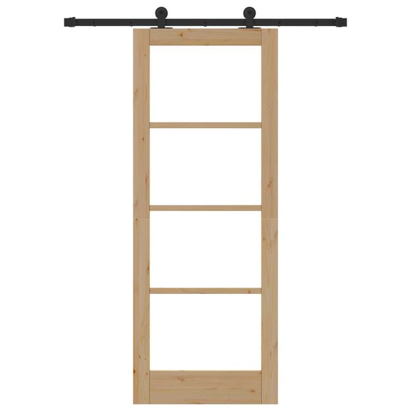 vidaXL Sliding Door ORKDAL Natural 30.71 x 79.53 in