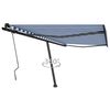 vidaXL Retractable Awning Blue and White
