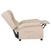 vidaXL Recliner Chair Cream 100% polyester, metal, plywood Single seat
