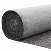 vidaXL Pond Fleece Folding Grey 3.28 x 82.02 ft Polyester and Cotton